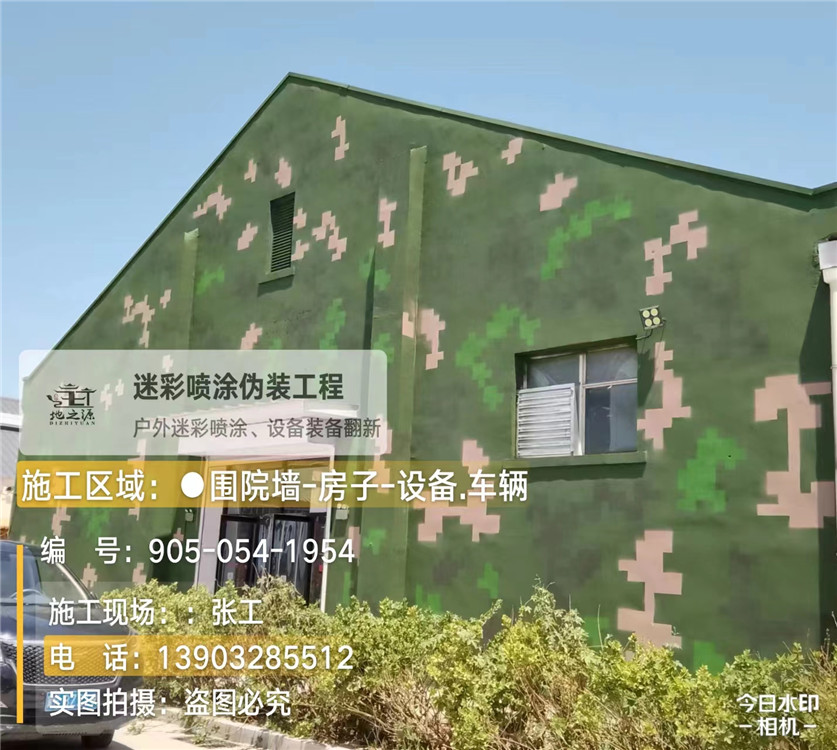 临汾外墙数码迷彩漆施工报价清单（100㎡标准墙面测算）